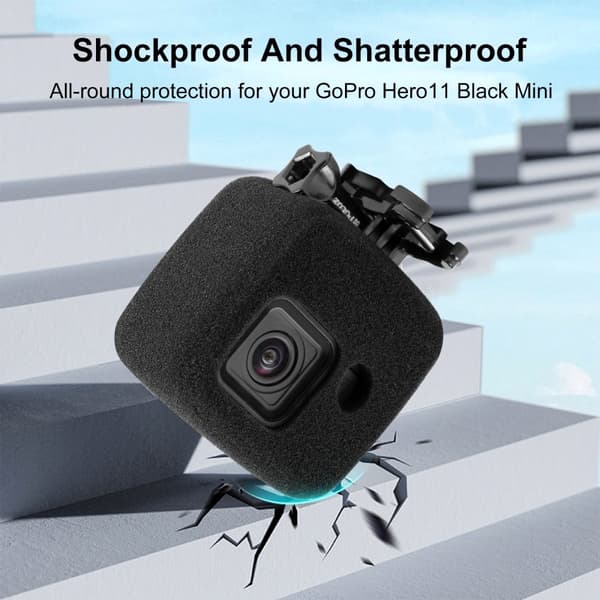 INF Vindtett skumdeksel til Go Pro Hero 11 Mini