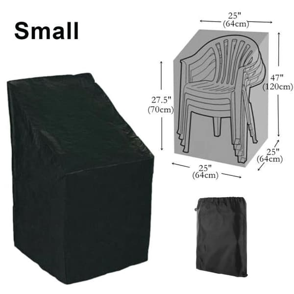 Vattentät trädgårdsbord skyddsöverdrag Möbelöverdrag Presenning Skyddsöverdrag stapelbara stolar - 64*64*70cm