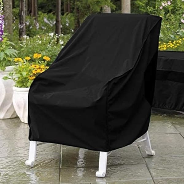Vattentät trädgårdsbord skyddsöverdrag Möbelöverdrag Presenning Skyddsöverdrag stapelbara stolar - 64*64*70cm