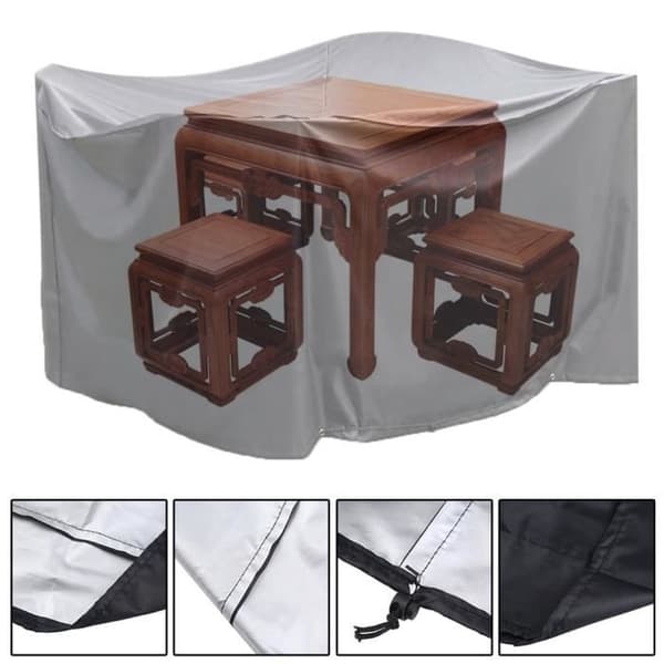 OUTAD Trädgårdsmöbler Skyddsöverdrag - Rektangulär - Vattentät - Dammtät - 242x162x100cm