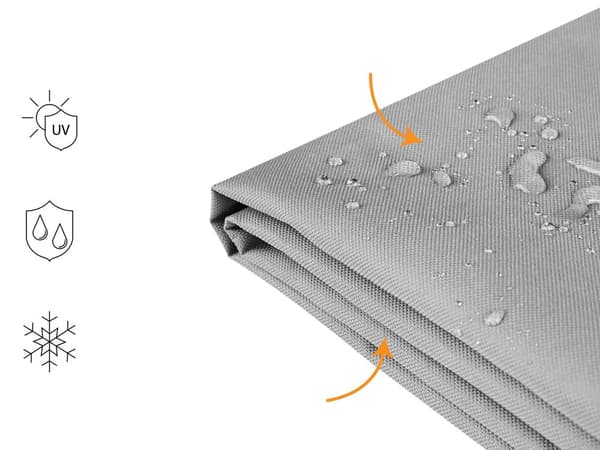 Överdrag till trädgårdsparasoll Grå PVC-belagt tyg 157 x 69 x 53 cm Trädgård Uteplats Terass