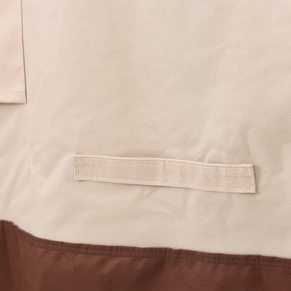 vidaXL Hagemøbeltrekk beige Ø 244x71 cm 600D oxford
