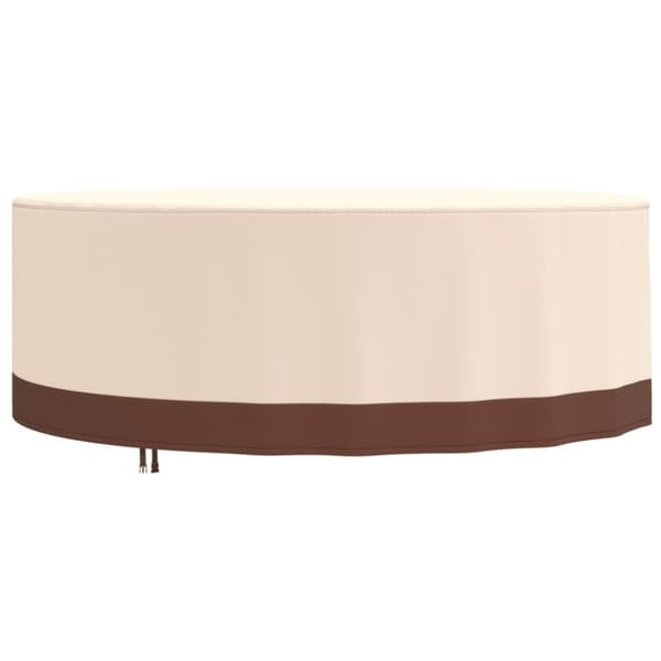 vidaXL Hagemøbeltrekk beige Ø 244x71 cm 600D oxford
