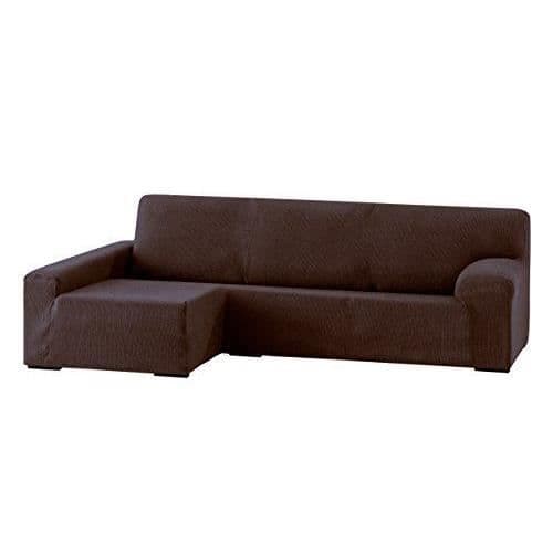Eysa Bi-elastic stol Chenille-Akryl-Polyester-Bomull-Elastomer Brun 43 x 17 x 37 cm - F035457I