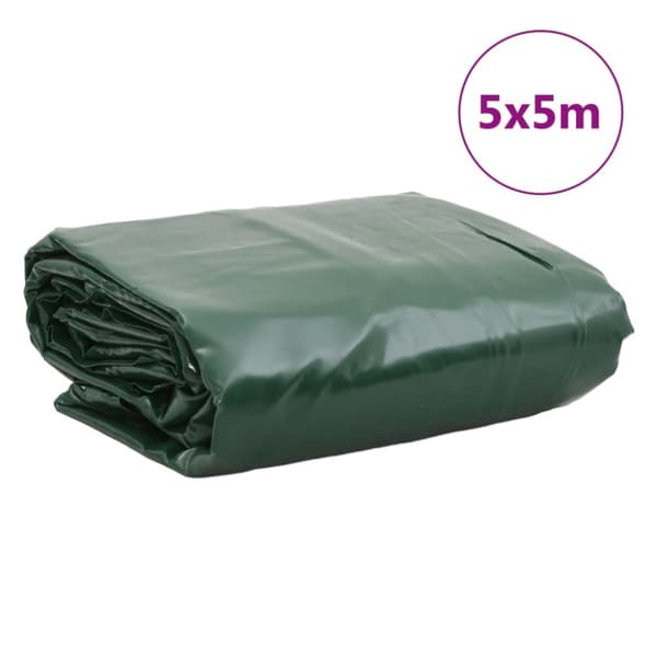 presenning 5x5 m 650 g/m² grøn