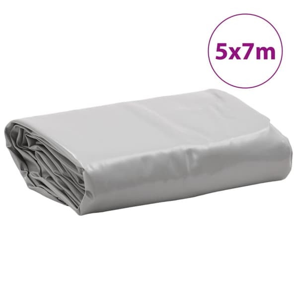 Pressu harmaa 5x7 m 650 g/m²