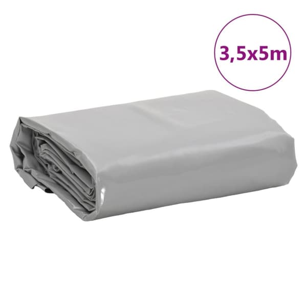 Pressu harmaa 3,5x5 m 650 g/m²
