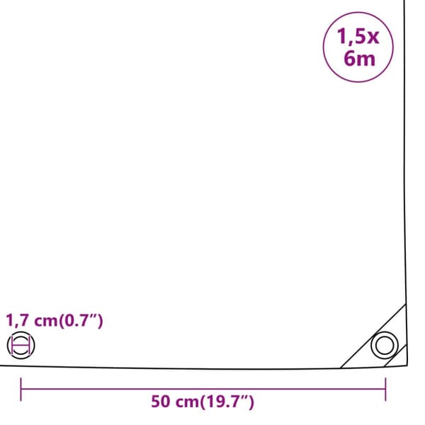 Pressu antrasiitti 1,5x6 m 650 g/m²