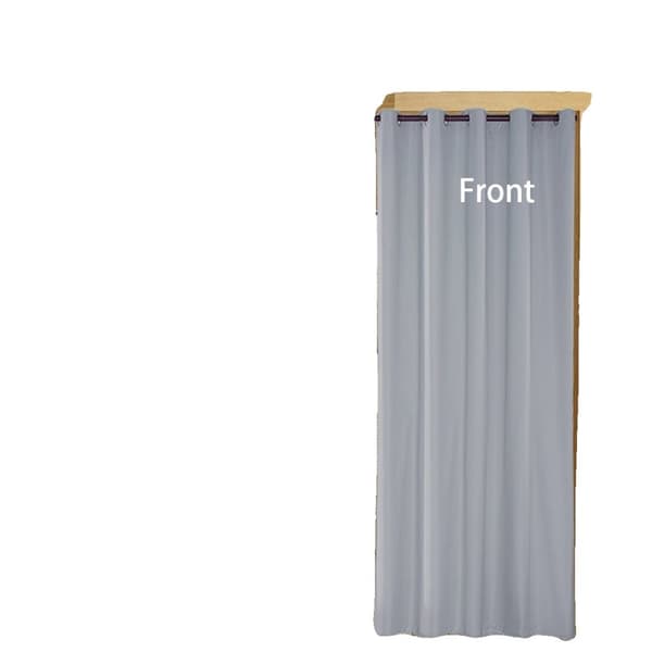 Udendørs vandtætte gardiner, høj skygge, grommet stil, holdbart polyester,2 stykker, grå, 54x108 tommer (137x275 cm)