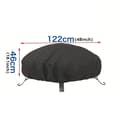 Miniatyrbillede 5 af 10: INF Fire Pit Cover - 85x40CM - Sort - Vejrbestandig