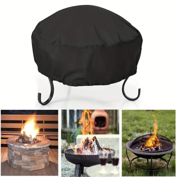 INF Fire Pit Cover - 85x40CM - Svart - Väderbeständig