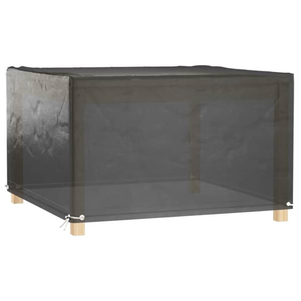 Överdrag för utemöbler 2 st 8 ölj. 132x132x80 cm fyrkantig
