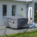 Miniatyrbild 2 av 2: Madison Möbelöverdrag 320cm rund grå