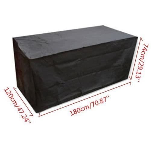 Vattentät trädgårdsbord skyddsöverdrag Möbelöverdrag Polyesterpresenning - 180*120*74cm