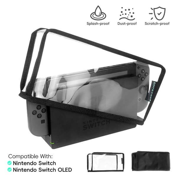 INF Klart beskyttende støvdeksel for Nintendo Switch OLED-konsoll