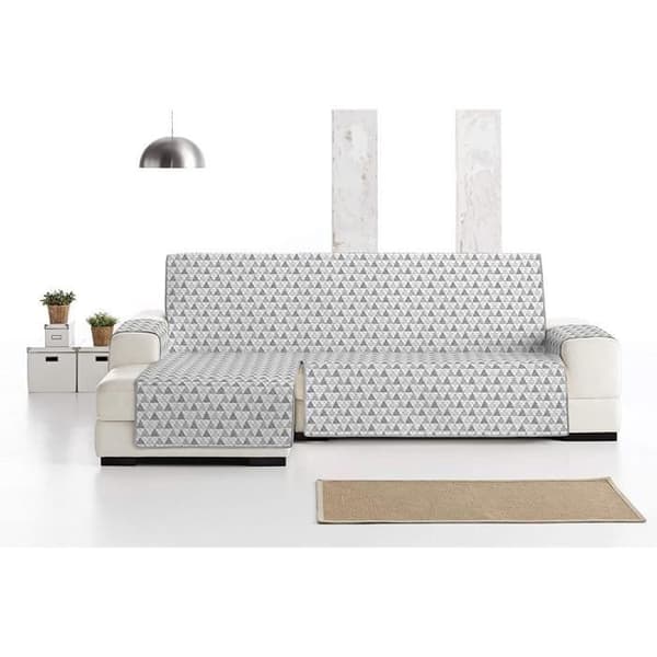 Eysa Nordic Överdrag, Microfiber, C/6 Grå, Schäslong 290 cm. Lämplig för soffor från 300 till 350 cm - F348196D