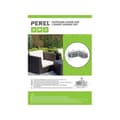 Miniatyrbild 4 av 4: Perel Trädgårdsfodral för L-format vardagsrum 250 cm set, svart, 215 x 215 x 70 cm - OCLSL250