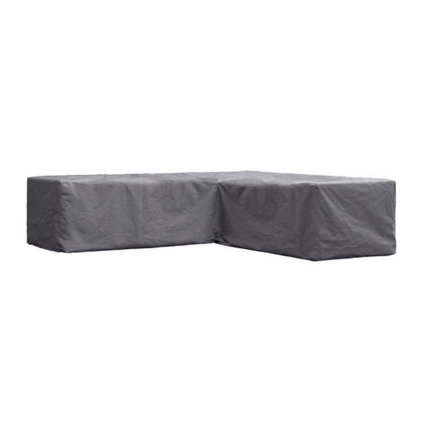 Perel Trädgårdsfodral för L-format vardagsrum 250 cm set, svart, 215 x 215 x 70 cm - OCLSL250