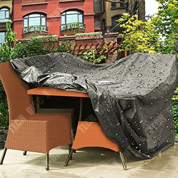 TD® Vattentätt överdrag Solskydd Överdrag Bordsskydd för trädgårdsmöbler 242x162x100 cm 420D Oxford Tyg