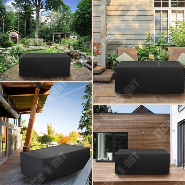 TD® Vattentätt överdrag Solskydd Överdrag Bordsskydd för trädgårdsmöbler 242x162x100 cm 420D Oxford Tyg