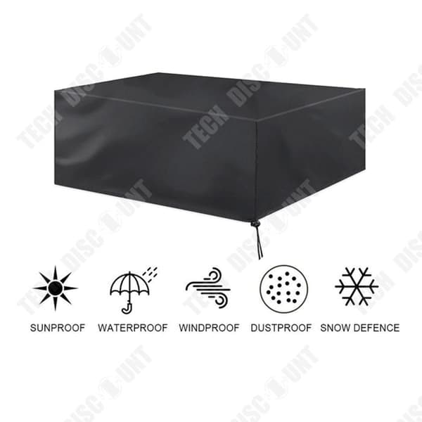 TD® Vattentätt överdrag Solskydd Överdrag Bordsskydd för trädgårdsmöbler 242x162x100 cm 420D Oxford Tyg