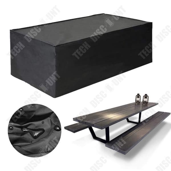 TD Grillöverdrag 180x120x74cm vattentätt och dammtätt tyg skyddar bordssoffa möbelöverdrag vindregn