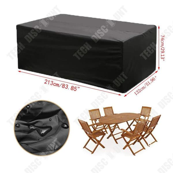 Praktiskt överdrag för trädgårdsmöbler Vindtätt Vattentätt UV Universal Vattentätt tyg Sofföverdrag 180 x120 x74 cm