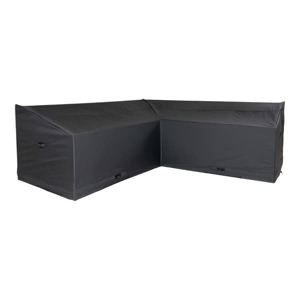 Överdrag för utomhusmöbler, Lyxigt Överdrag, 195/252x100x65/90 cm, Svart