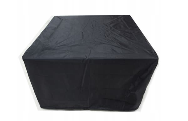 Havebetræk til sæt 127x127x74 cm sort vandtæt