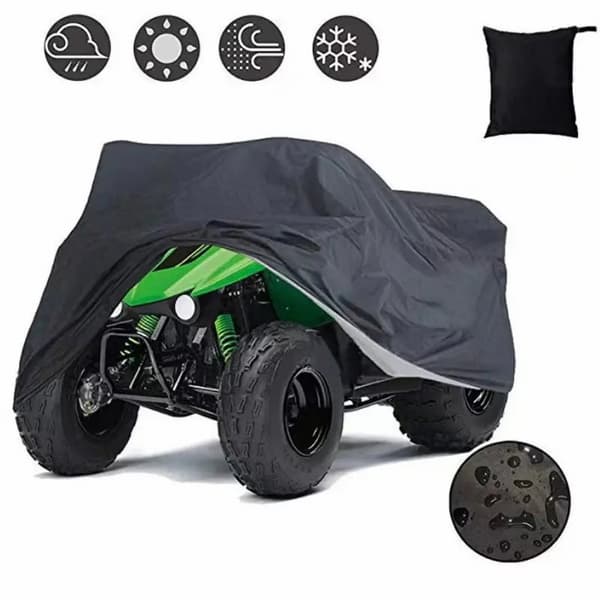 INF Sort ATV-dækken - Oxford-stofbeskyttelse Model 4