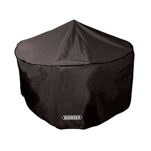Bosmere D523 Storm Black Cover för runda trädgårdsmöbler 6-8 sits svart 104 cm