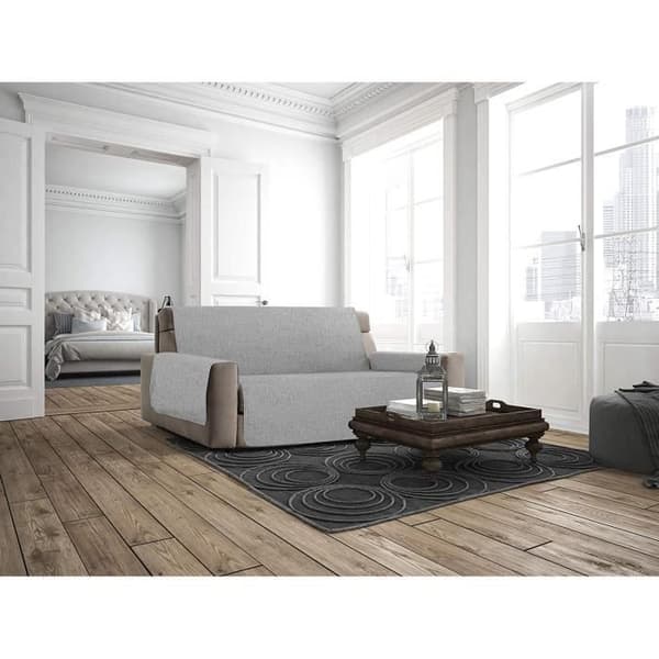 Sofföverdrag - Comfort - GRÅ - Halkskydd - 4 platser - Grå