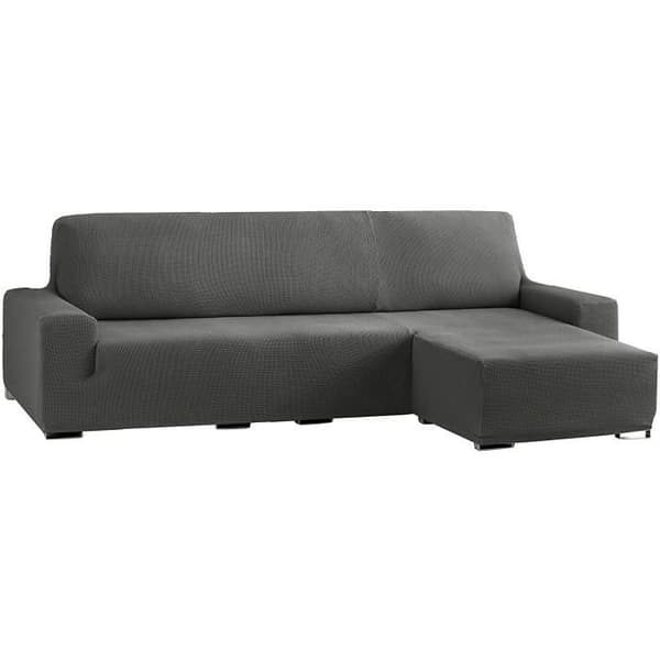 Eysa Cora Bi-Elastic Solstol Kort Höger Arm, Framifrån, Polyester Bomull, Grå, 39x35x19 cm - FC037066D