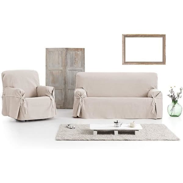 Eysa Garona Protect Vattentätt och ventilerande sofföverdrag 90% Bomull 10% Polyester, Beige, 240 cm. - F338091I