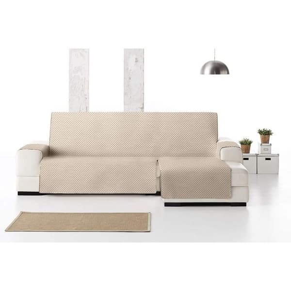 Eysa Oslo Överdrag, Microfiber, C/1 Beige-ecru, schäslong 290 cm. Lämplig för soffor från 300 till 350 cm - F347201D