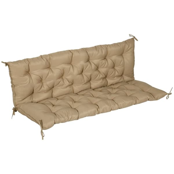 Bænk Pude, 3 Sæder, 150x98x8 cm, Khaki