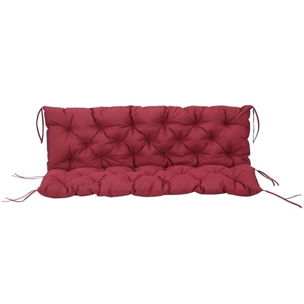 Bænk Pude, 3 Sitzer, 150x98x8 cm, Rød