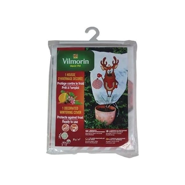 VINTERDÆK 1,60 mx 1,60 m - PP - 30 g/m² - Rensdyrdekoration VILMORIN