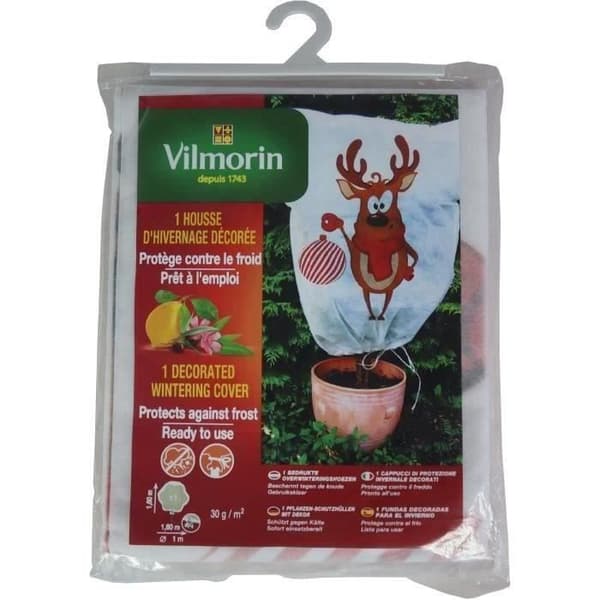 VINTERDÆK 1,60 mx 1,60 m - PP - 30 g/m² - Rensdyrdekoration VILMORIN