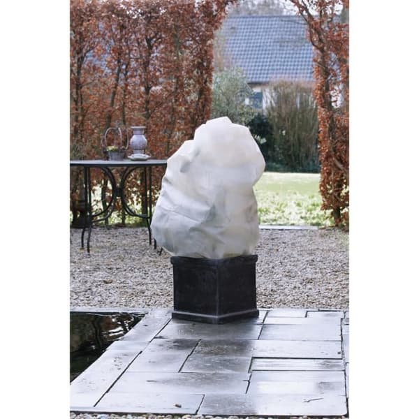 Polypropylen vinterovertræk - 50 gr/m² - Ø 100 cm x 1,50 m - Beige