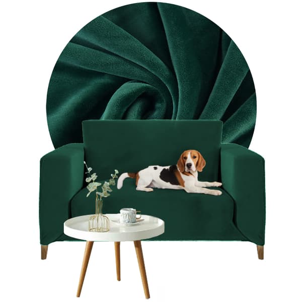 BETRÆK SOFA 1-personers sofa GRØN FLØJL