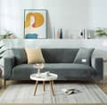 Miniatyrbillede 2 af 11: betræk til sovesofa 1-personers grå velourfløjl