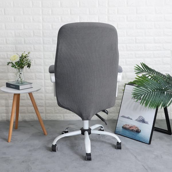 PÄÄLLINEN PYÖRIVÄ toimistotuoli HARMAA jacquard