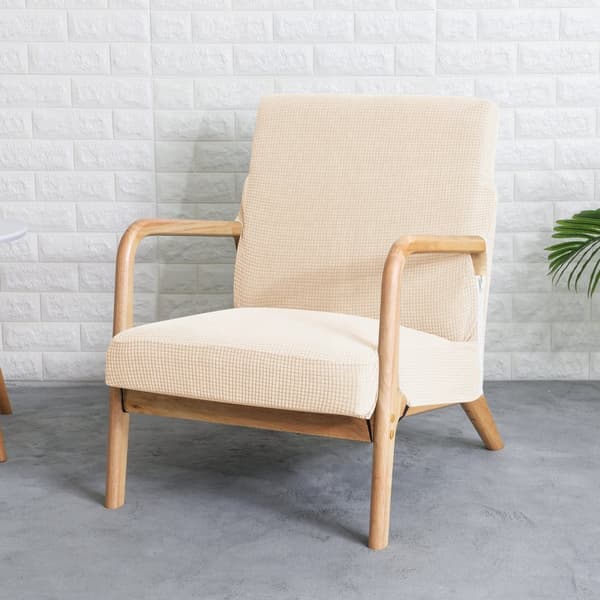 KLÄDSEL till FÅTÖLJ FINKA CRÈME BEIGE tjock jacquard
