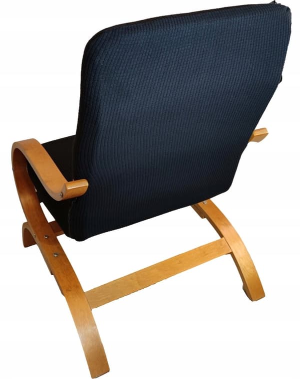 KLÄDSEL till FÅTÖLJ FINKA Finsk SVART JACQUARD