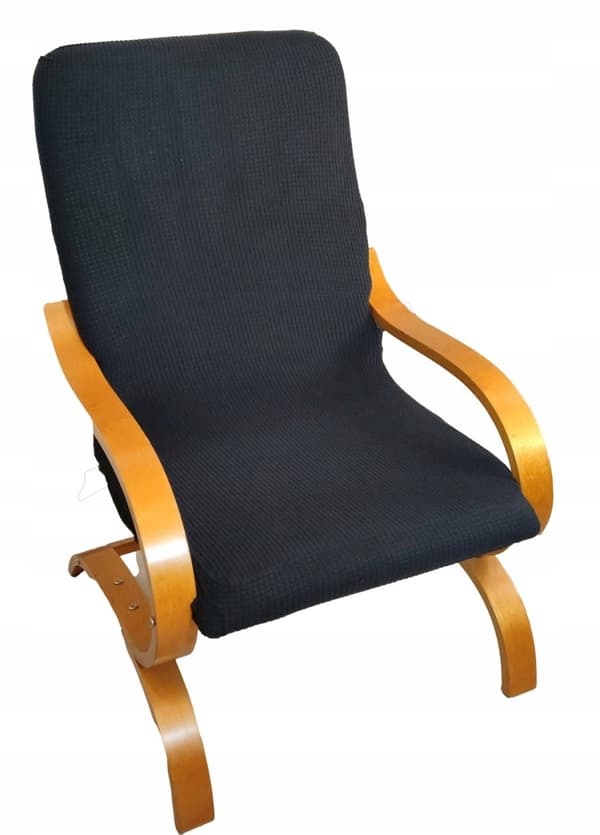 KLÄDSEL till FÅTÖLJ FINKA Finsk SVART JACQUARD