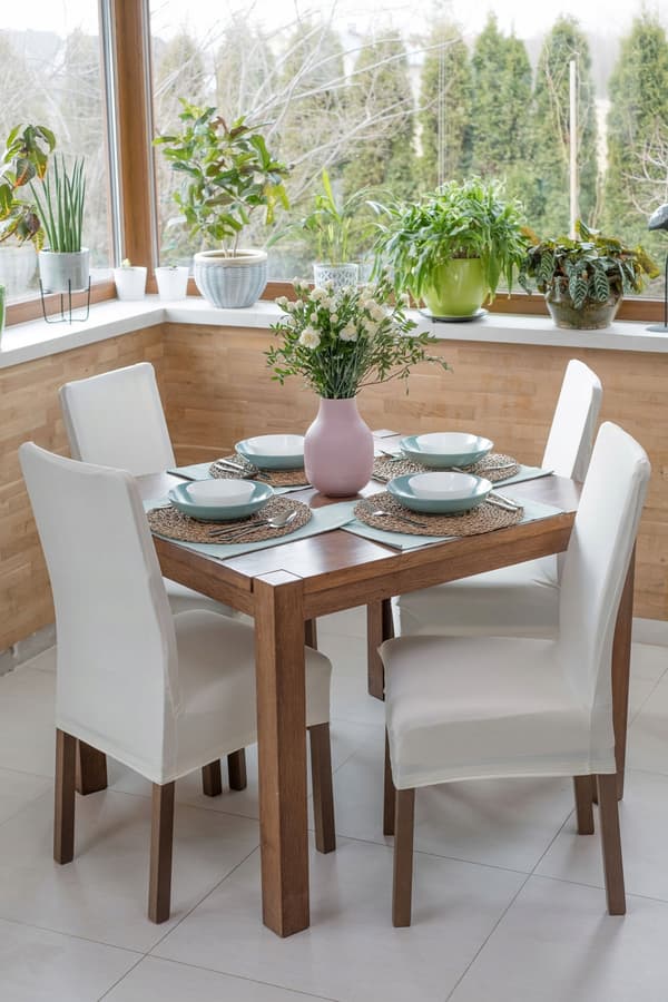 PÄÄLLINEN tuolille BEIGE ECRU SILEÄ elastinen