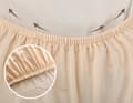 Pikkukuva 5 / 10: PÄÄLLINEN tuolille BEIGE ECRU SILEÄ elastinen