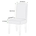 Pikkukuva 6 / 10: PÄÄLLINEN tuolille BEIGE ECRU SILEÄ elastinen