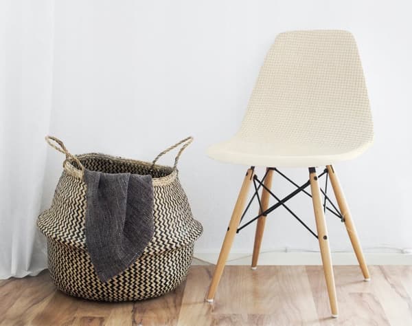 KLÄDSEL Skandinavisk stol CRÈME jacquard